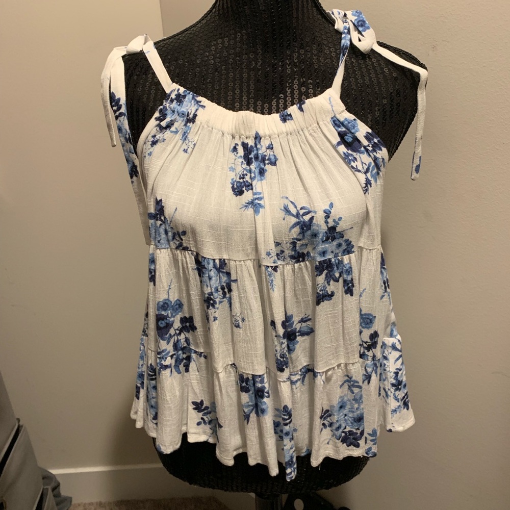 Aqua Sleeveless Top